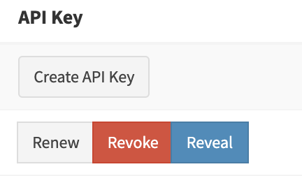 API Key management